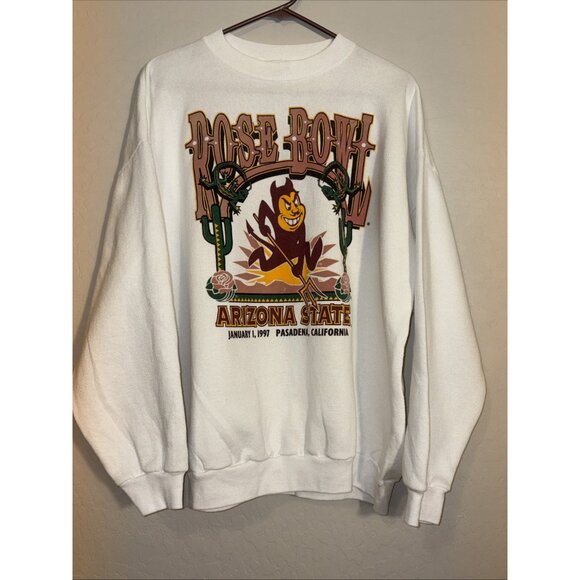 Vintage ASU Sweatshirt Rose Bowl 1997 Arizona State Sun Devils Single Stitch - Picture 2 of 9